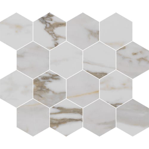 Imperial White, Gold, Grey Calacatta