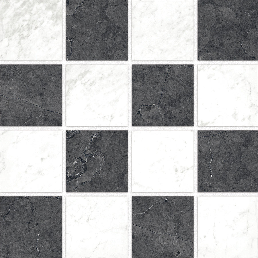 Nero Marquina with Carrara